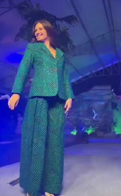 Taliana Vargas en la pasarela del Festival