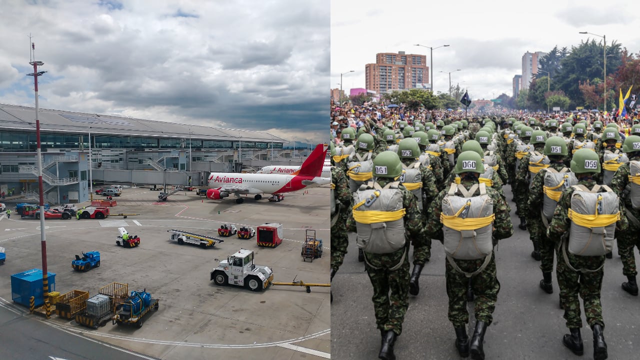 Habrá cierres en el espacio aéreo y desvíos viales en Bogotá por la conmemoración del Día de la Independencia.