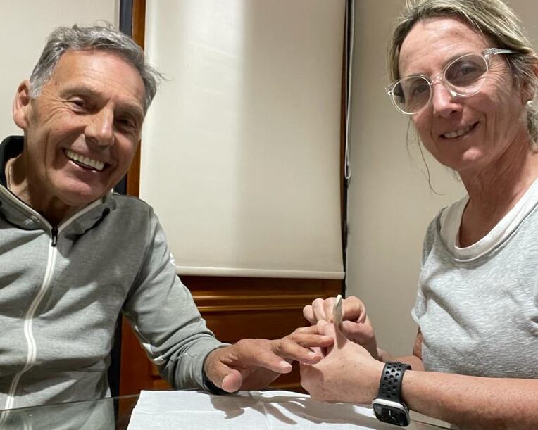 Miguel Ángel Russo apoyando a los colombianos