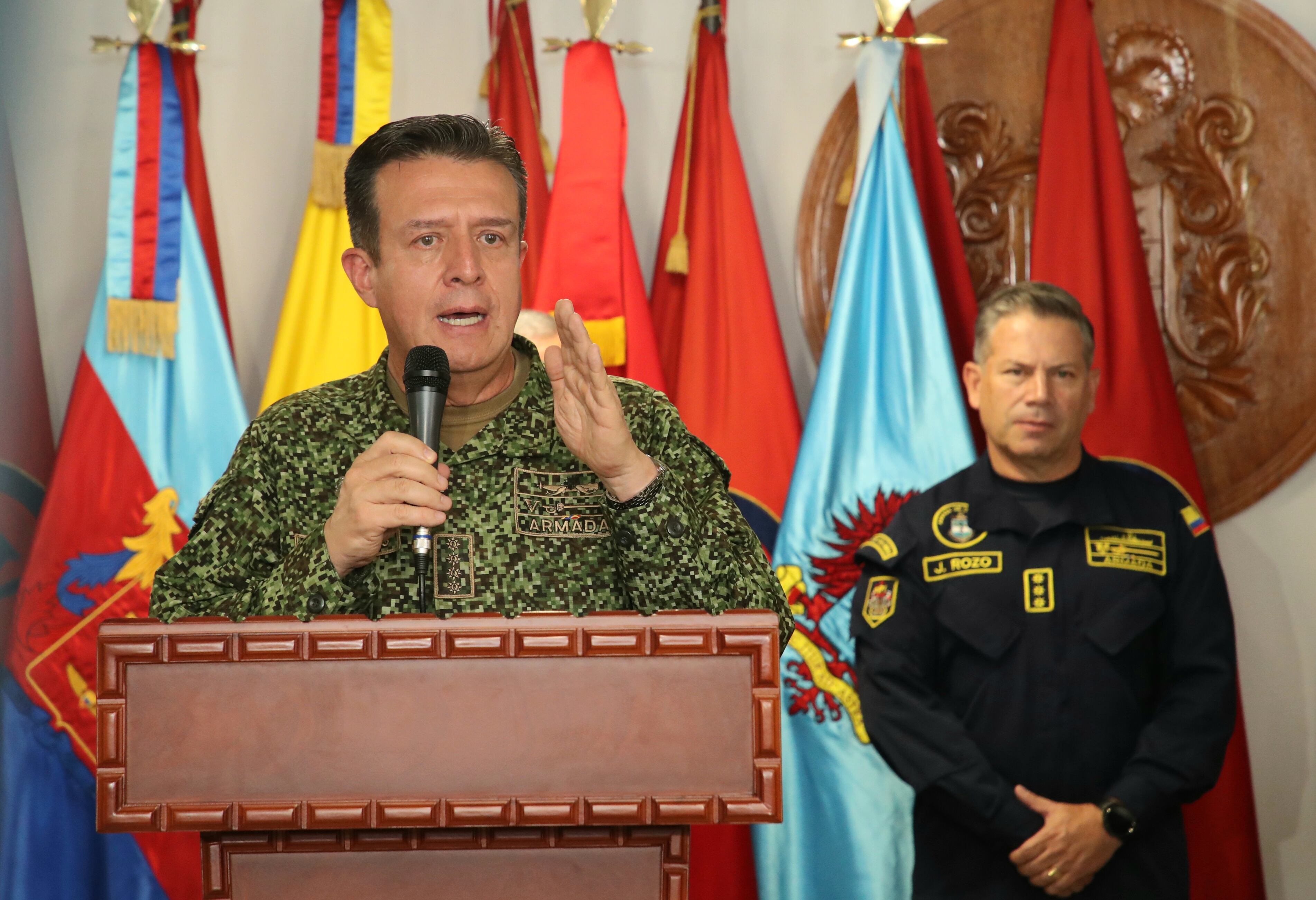 Rueda de prensa Comandante General de las Fuerzas Militares y la cúpula militar