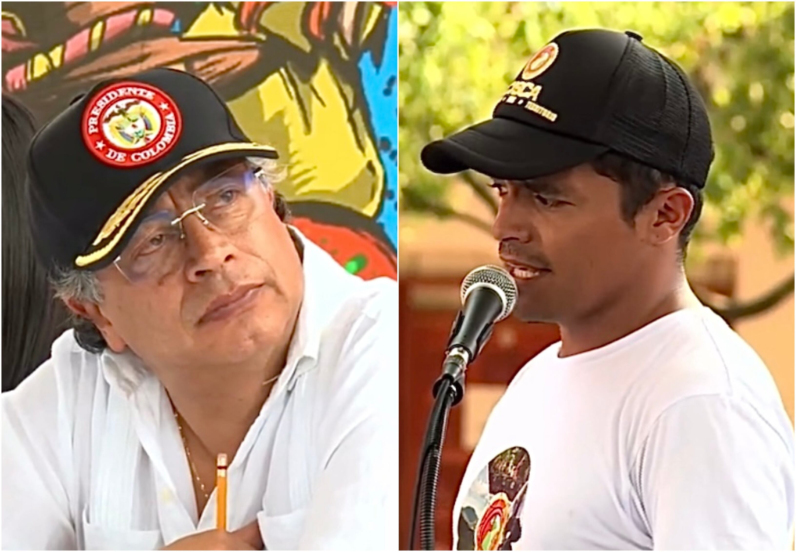 Gustavo Petro y líder social del Catatumbo