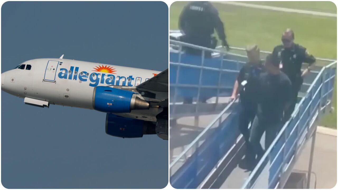 El hombre fue detenido por las autoridades en cuanto el avión aterrizó de emergencia.