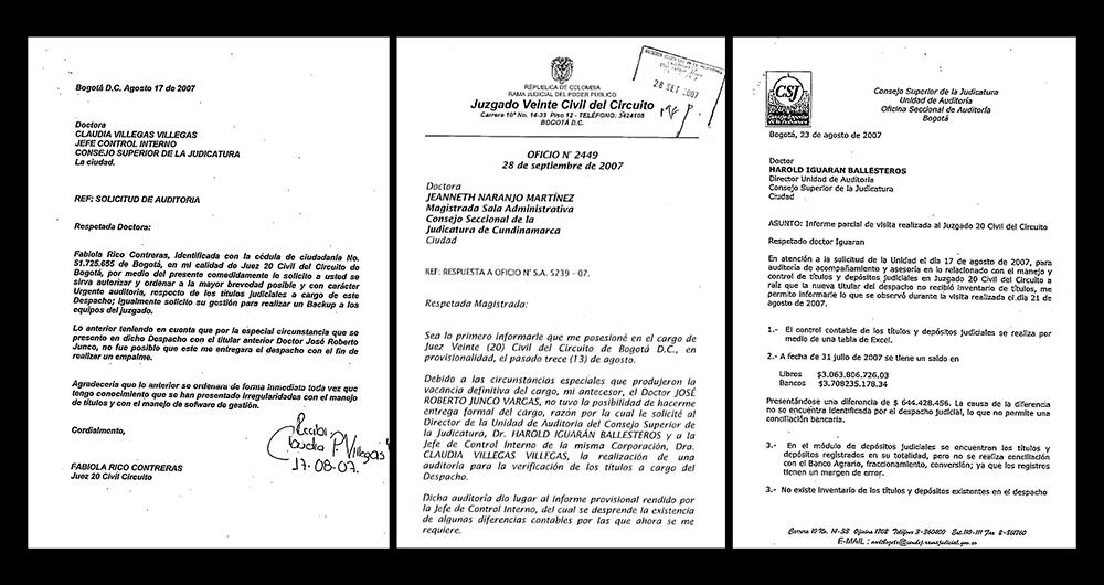 El cartel de los depósitos judiciales, una trampa a los ciudadanos, a los procesos y a la propia Justicia. 