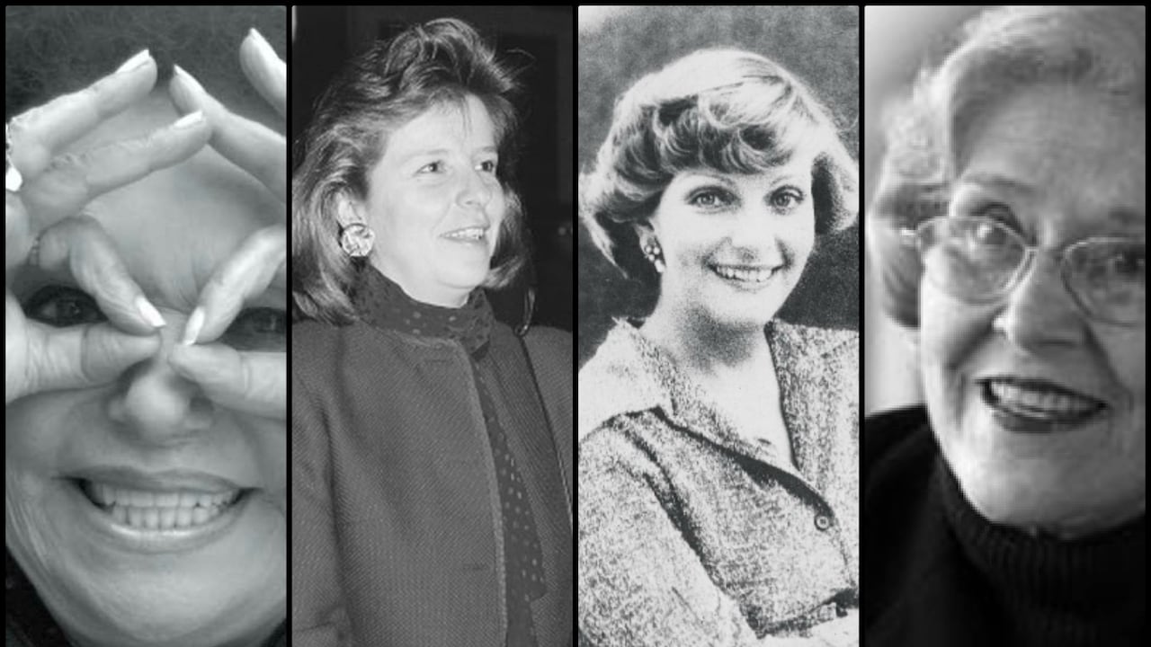 Fanny Mikey, Diana Turbay, Gloria Valencia y Nydia Quintero