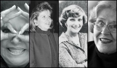 Fanny Mikey, Diana Turbay, Gloria Valencia y Nydia Quintero