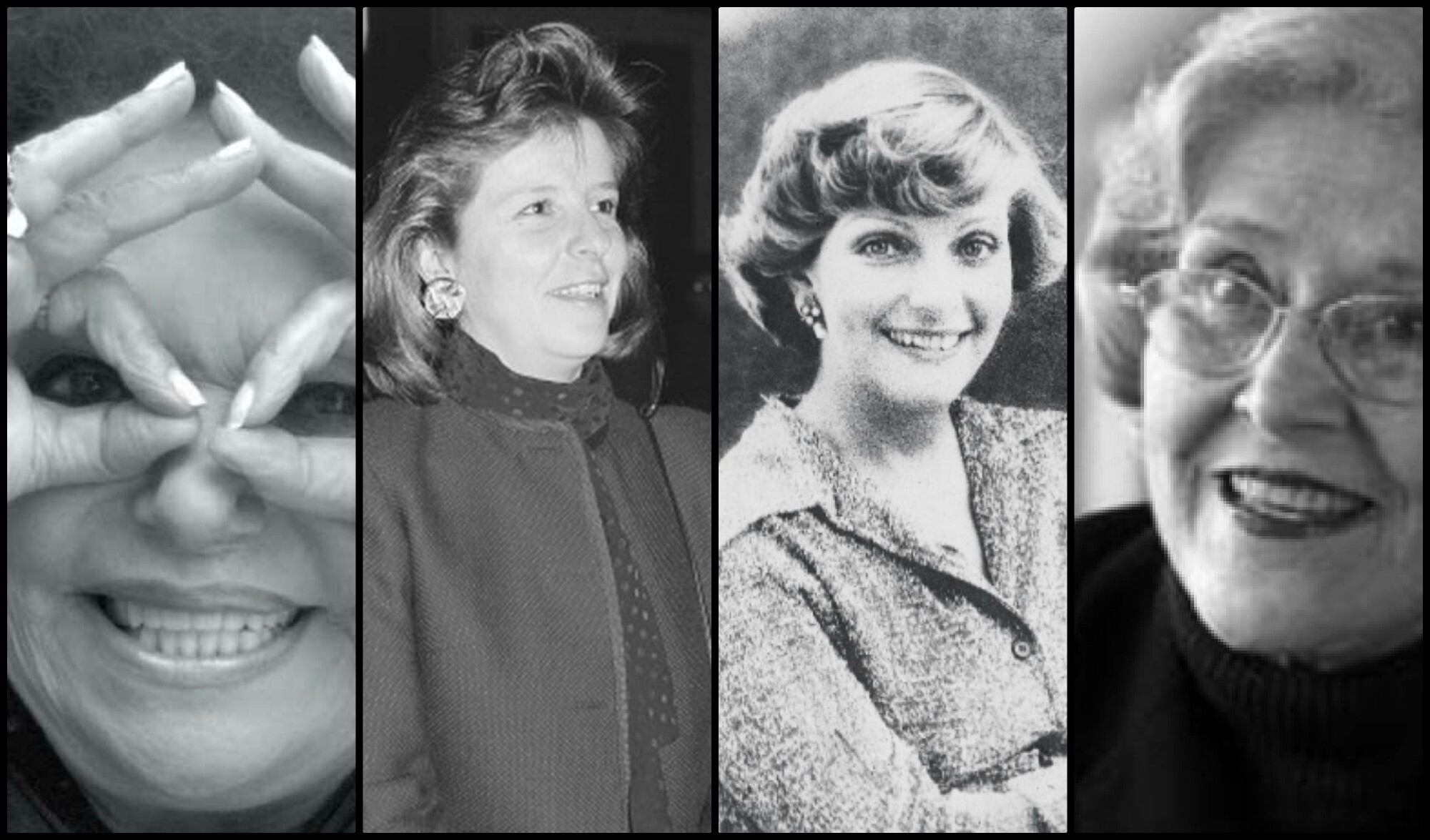 Fanny Mikey, Diana Turbay, Gloria Valencia y Nydia Quintero