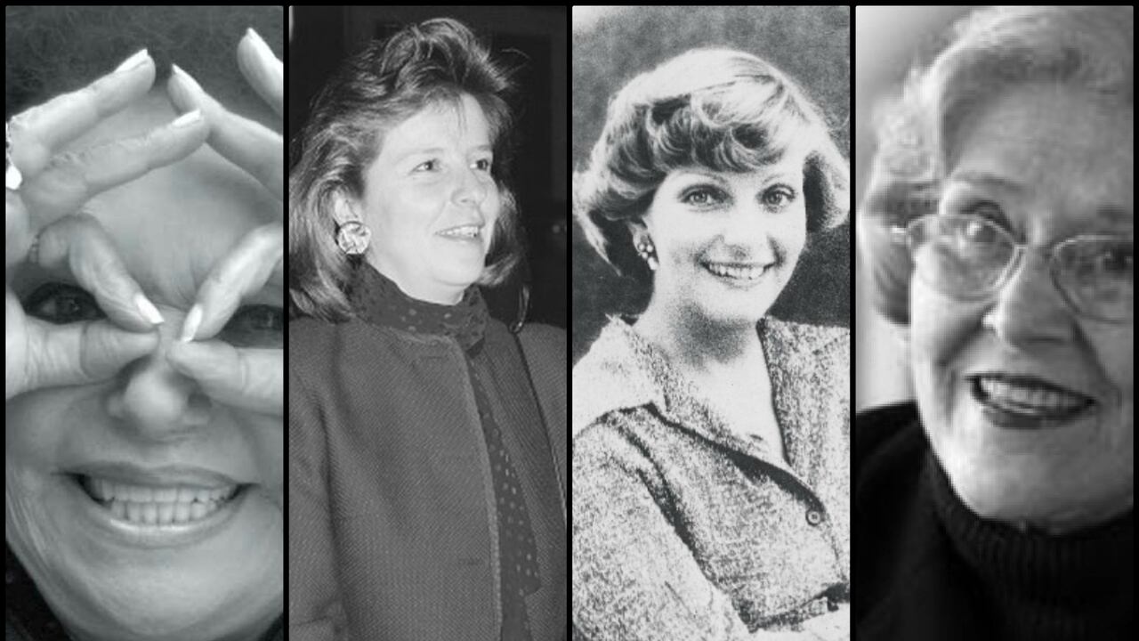 Fanny Mikey, Diana Turbay, Gloria Valencia y Nydia Quintero