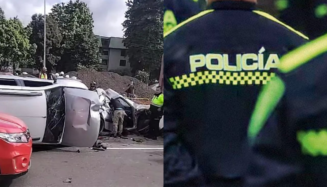 Dos adultos mayores que se movilizaban en uno de los carros y uno de los  delincuentes murieron en el choque.