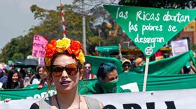 Las manifestaciones que piden la legalización del aborto fueron las protagonistas de la jornada. Foto: León Darío Peláez