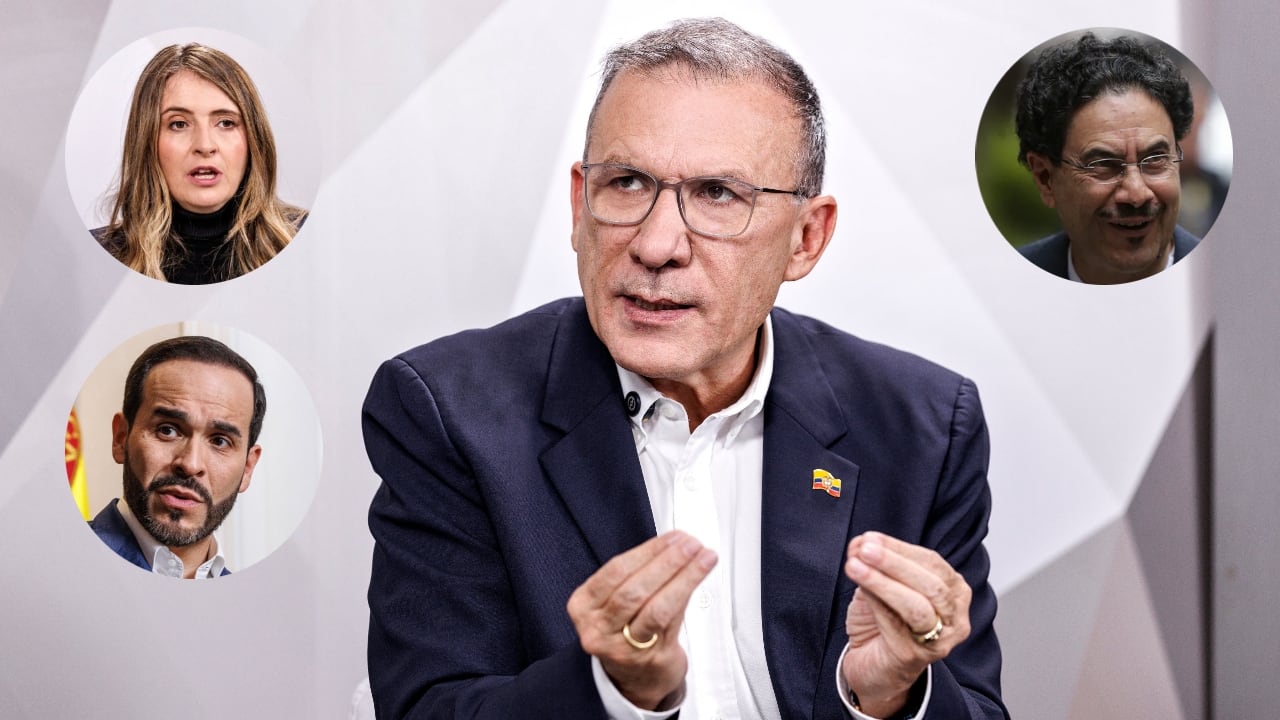 Roy Barreras, Paloma Valencia, Iván Cepeda, y Abelardo de la Espriella.