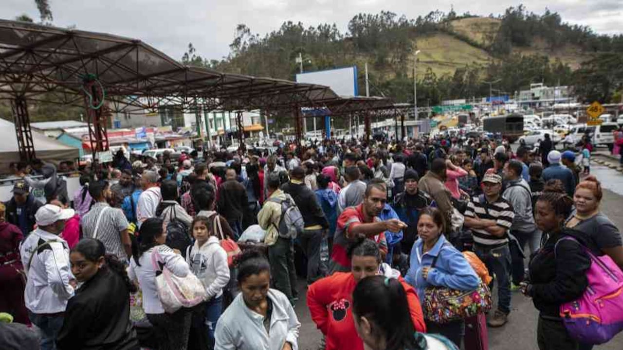 Puente Rumichaca, migración entre Colombia y Ecuador.