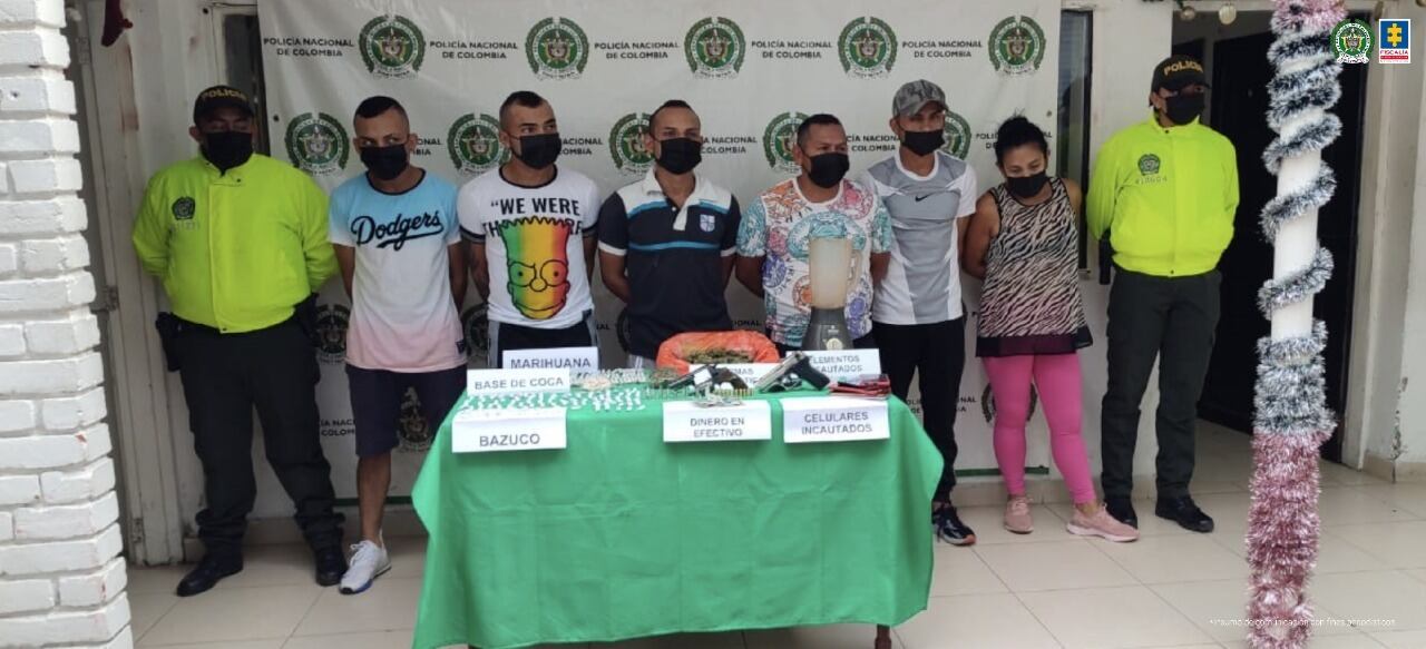 Autoridades en el Huila desmantelaron 2 bandas de microtráfico, las cuales delinquían en todo el departamento.