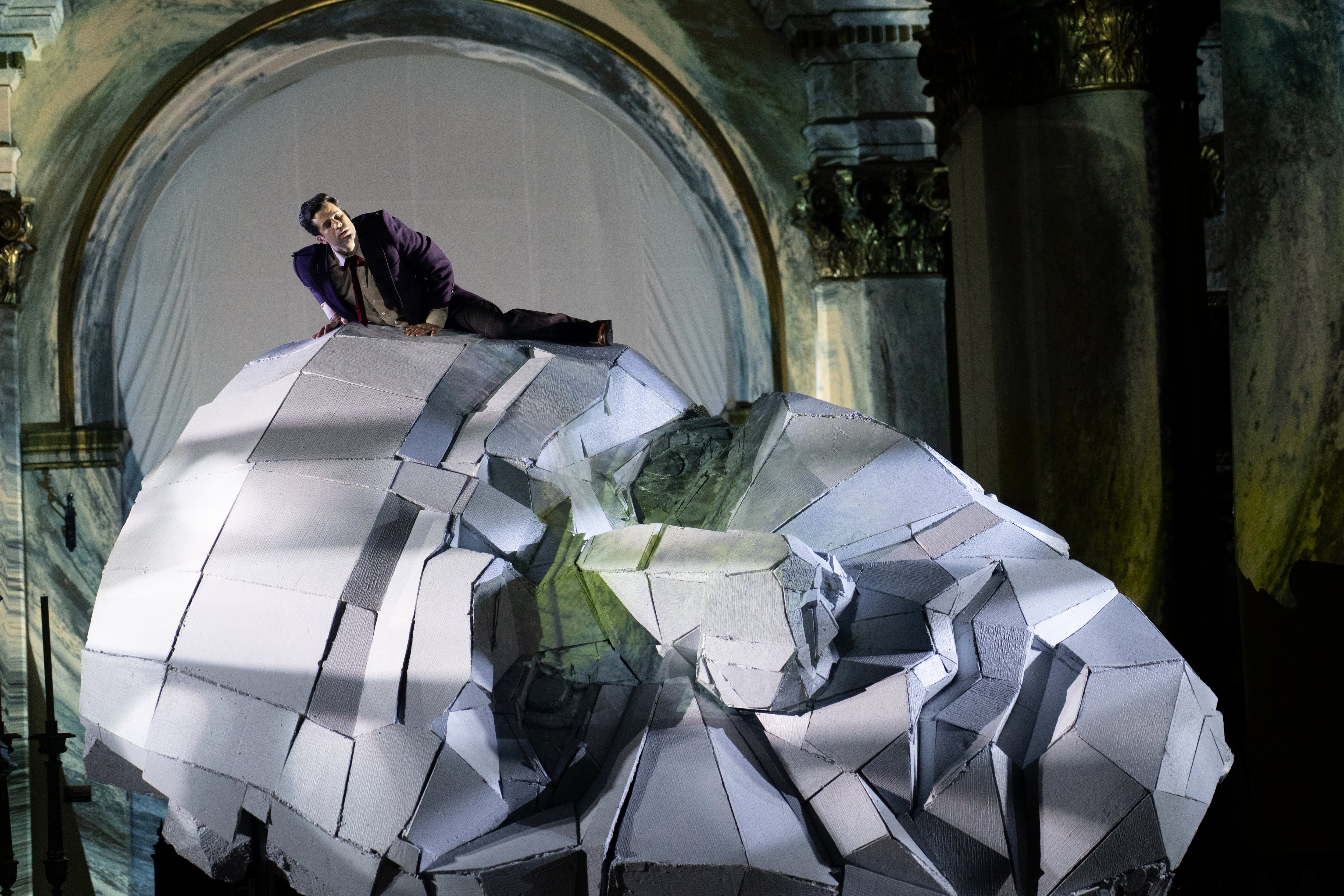 Esta obra estuvo inspirada en el mito bíblico de Jacob.