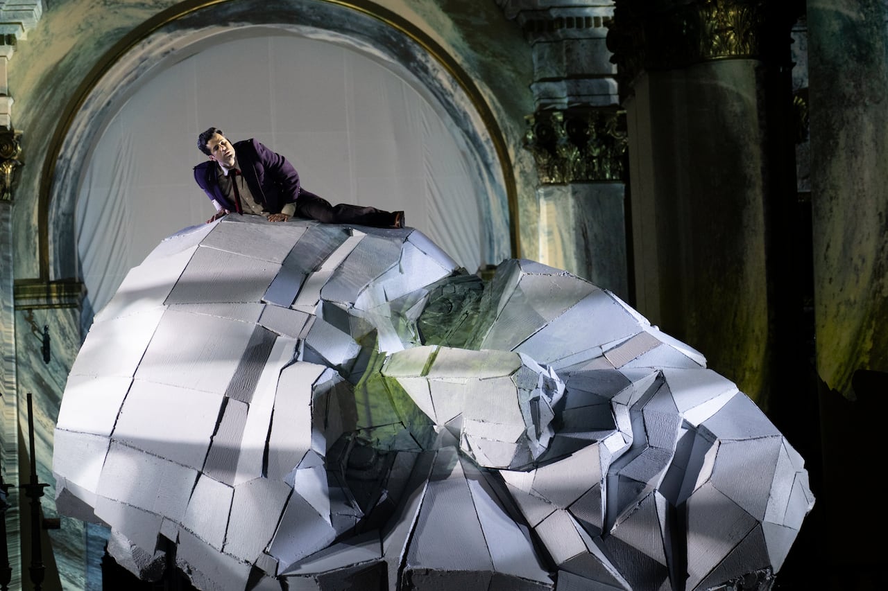 Esta obra estuvo inspirada en el mito bíblico de Jacob.