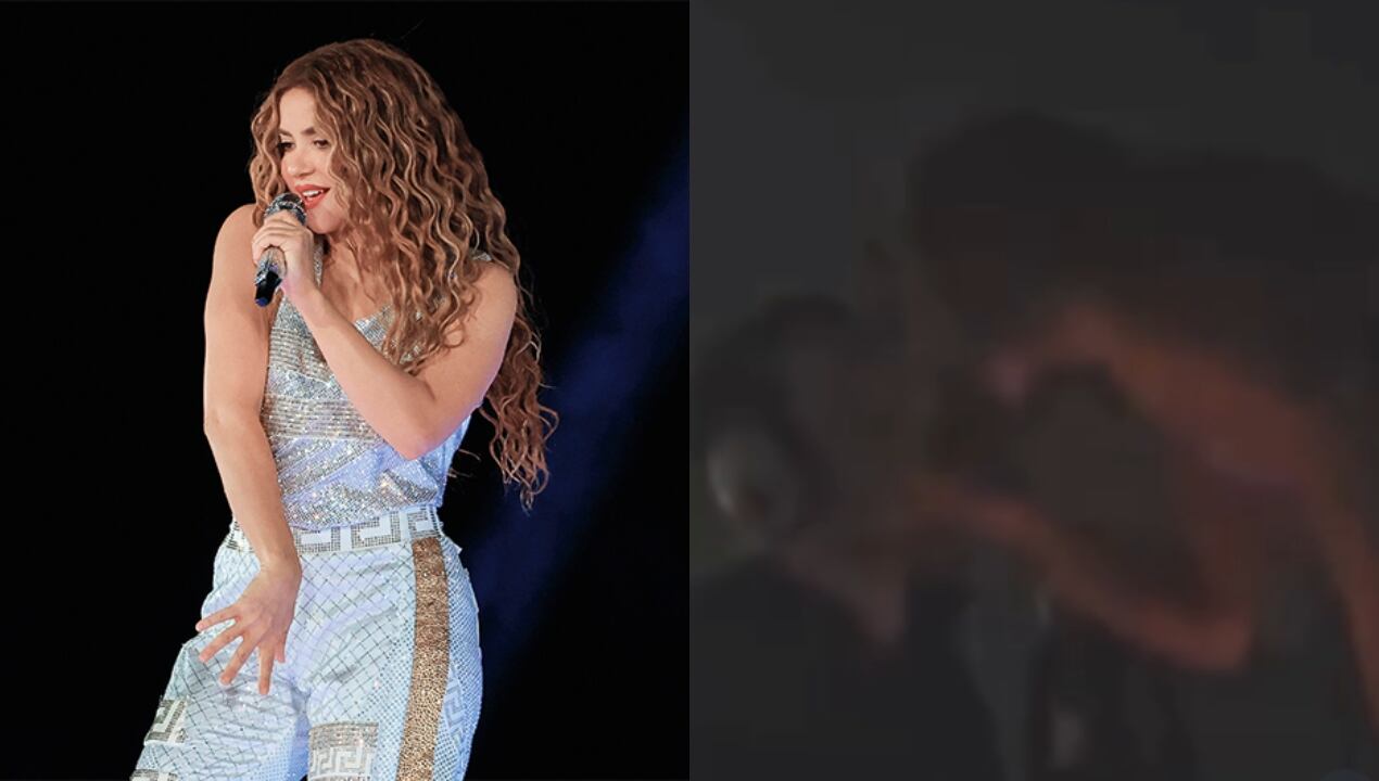 ¿Shakira besando a un misterioso hombre en pleno concierto? Momento sorprende a sus seguidores