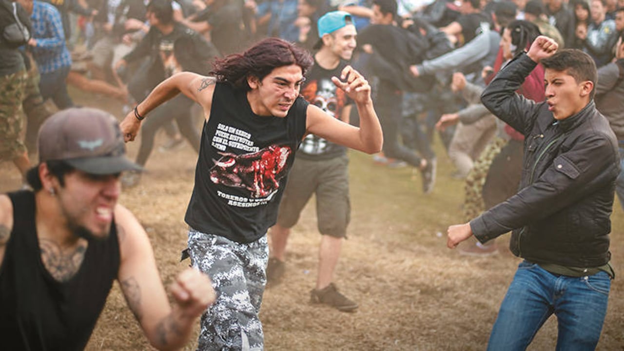 Un pogo en el festival Rock al Parque, el más grande a cielo abierto de América Latina. Crédito: Eitan Abramovich / AFP.