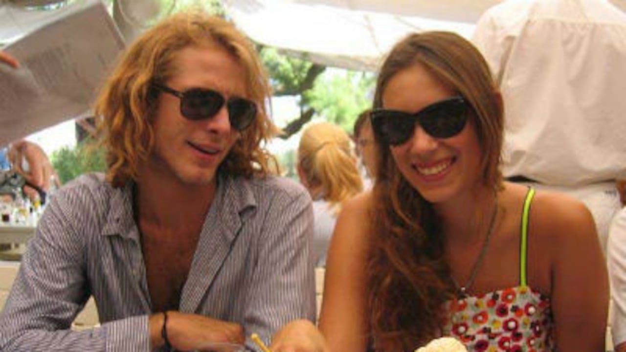 Andrea Casiraghi y Tatiana Santo Domingo, en Saint-Tropez, marzo 30 de 2006.