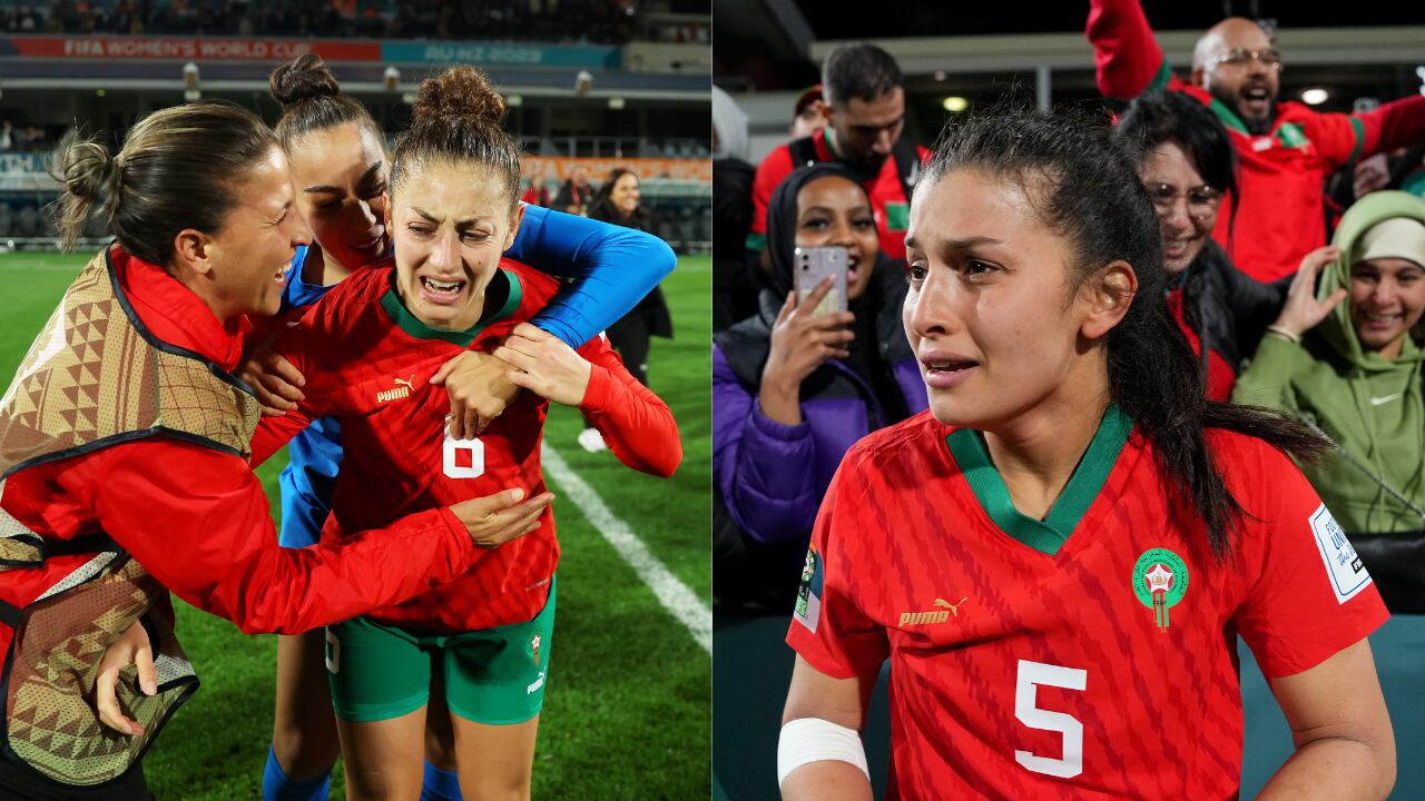 La celebración de Marruecos estuvo cargada de lágrimas, abrazos y saltos de alegría por su histórica clasificación.