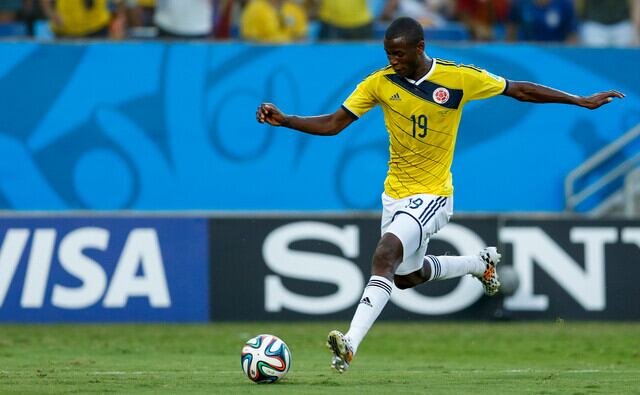 Adrián Ramos en el Mundial Brasil 2014.