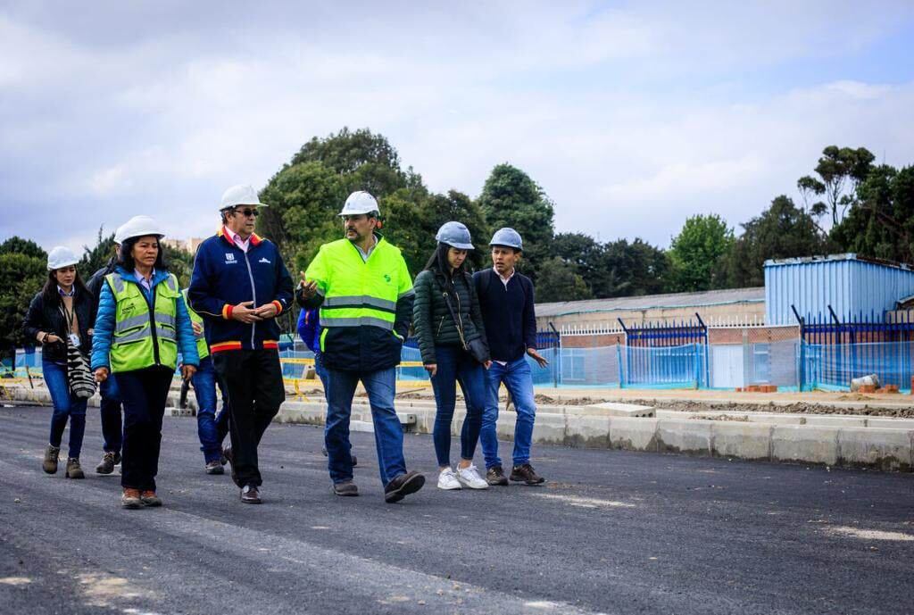 El director del IDU, Diego Sánchez, hizo un recorrido por algunas de las obras.