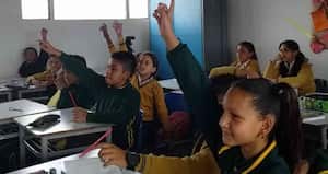 Alumnos del colegio Tibabuyes en la localidad de Suba.