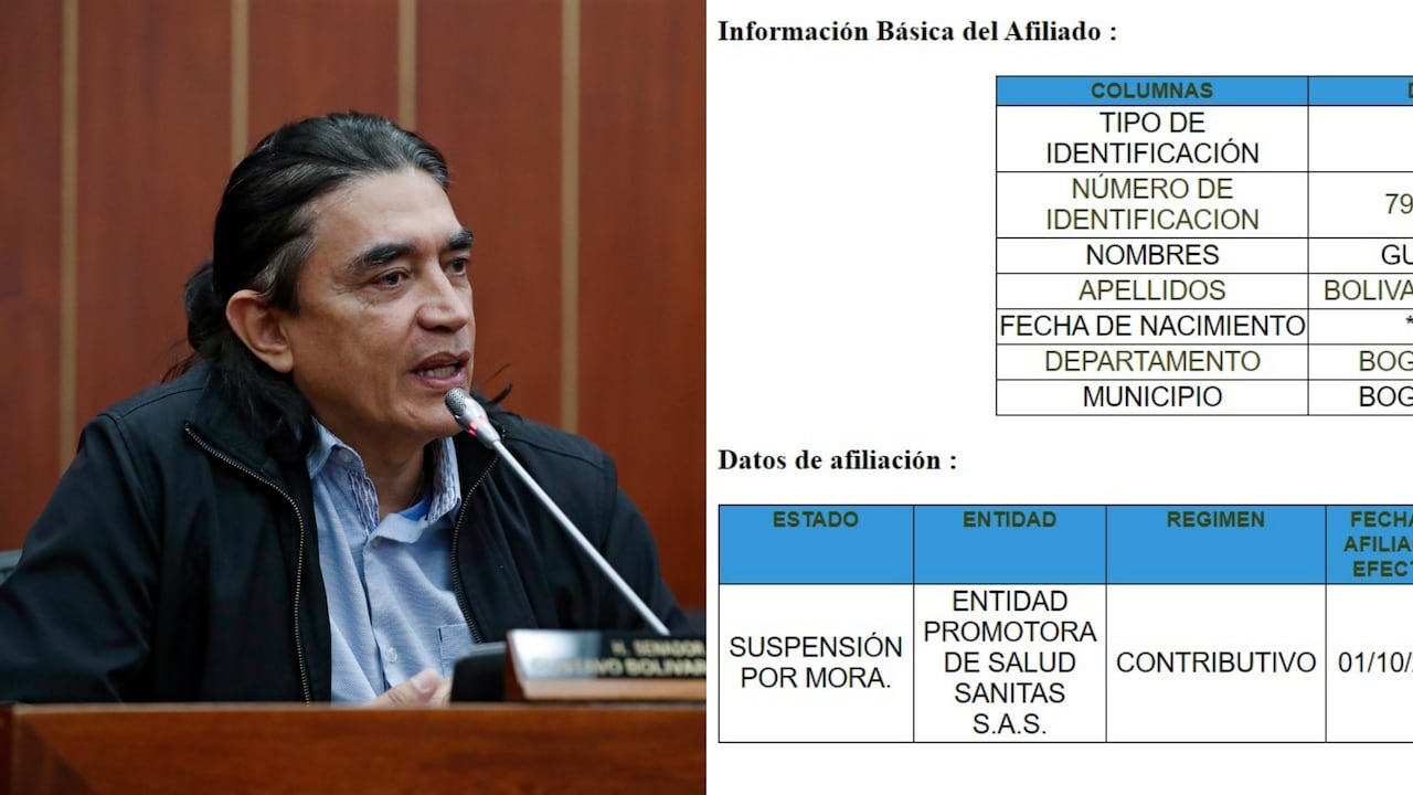 El exsenador Gustavo Bolívar está suspendido por mora en su EPS.