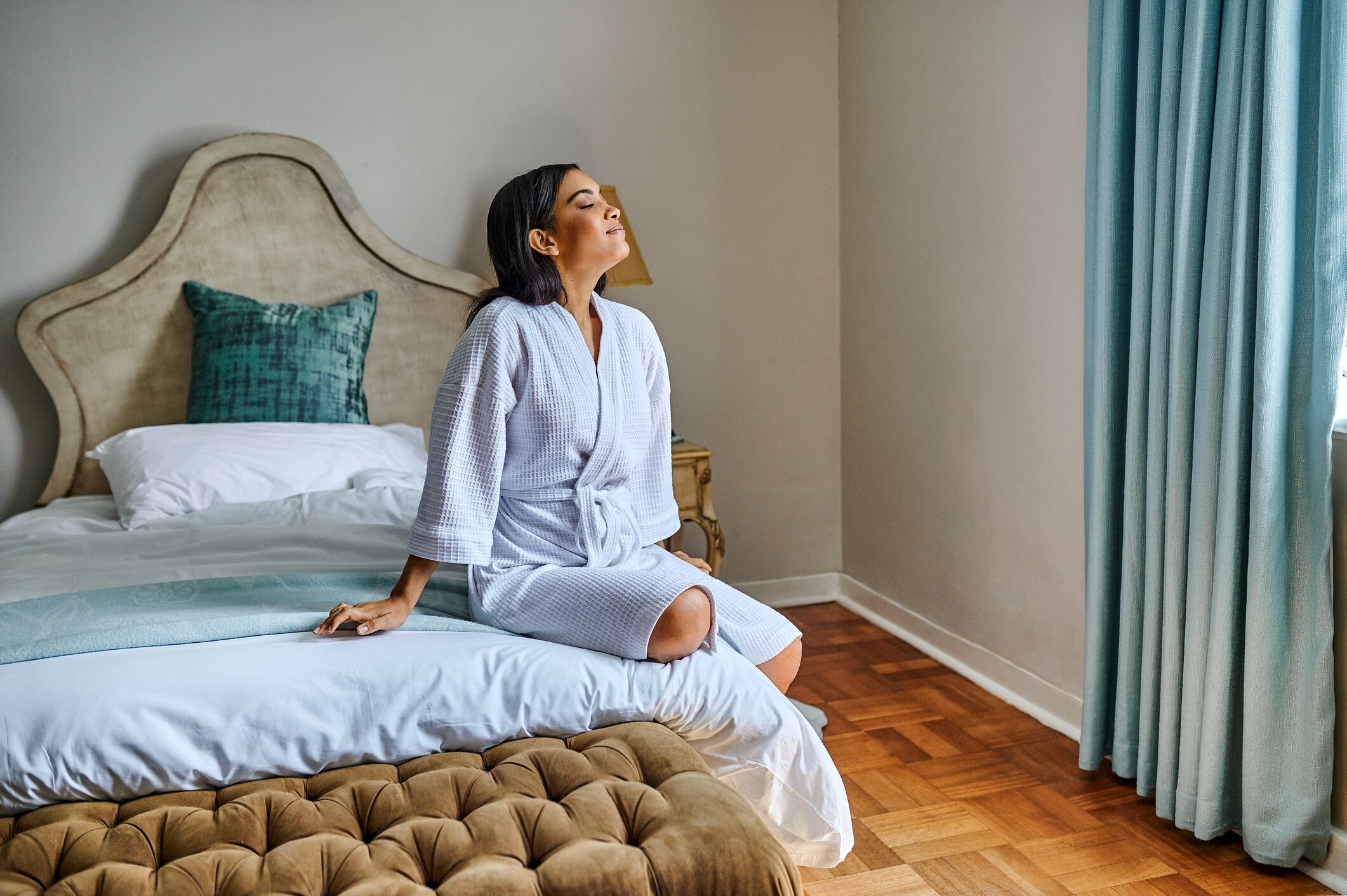 Cama con olor agradable