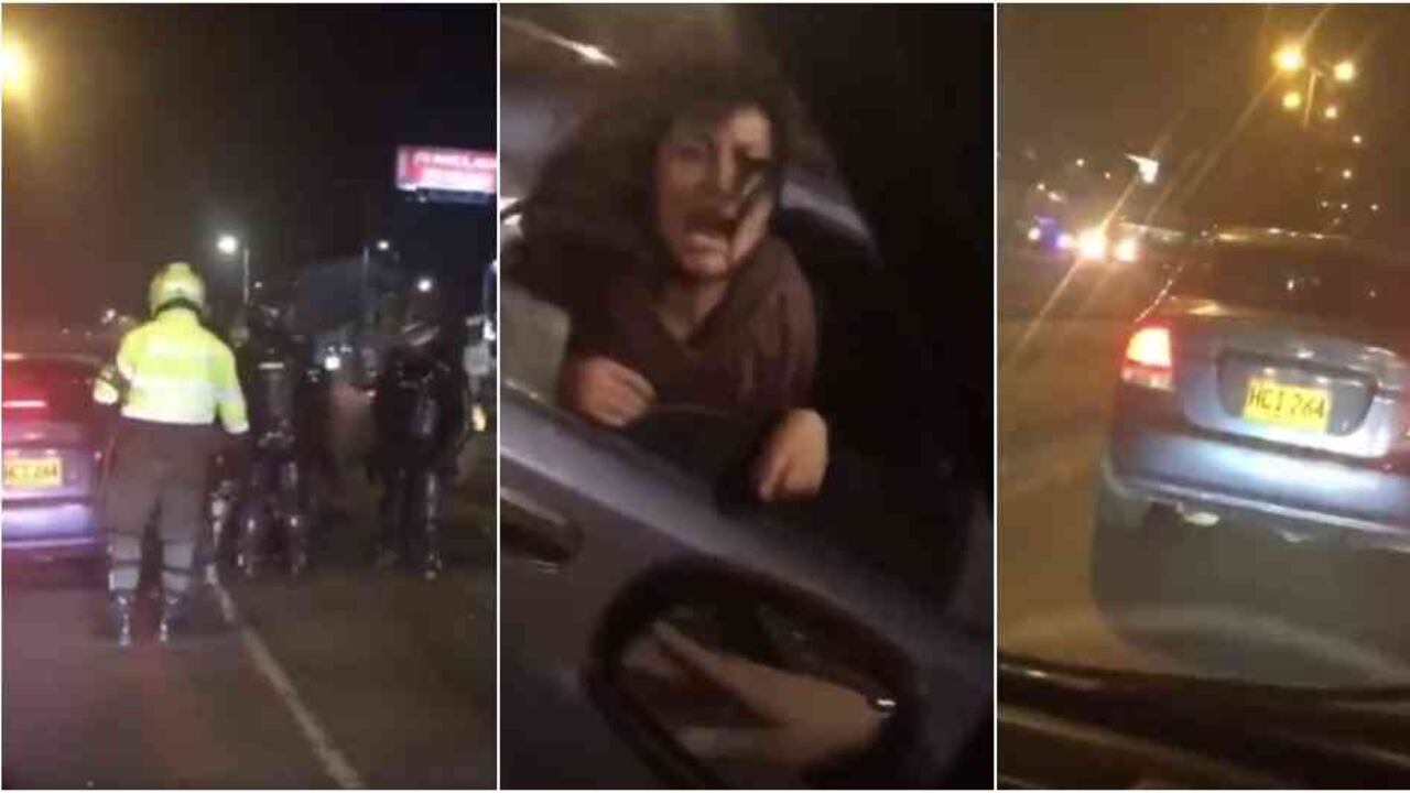 La escena se volvió viral en las redes sociales donde miles de ciudadanos cuestionaron el procedimiento de la fuerza pública.