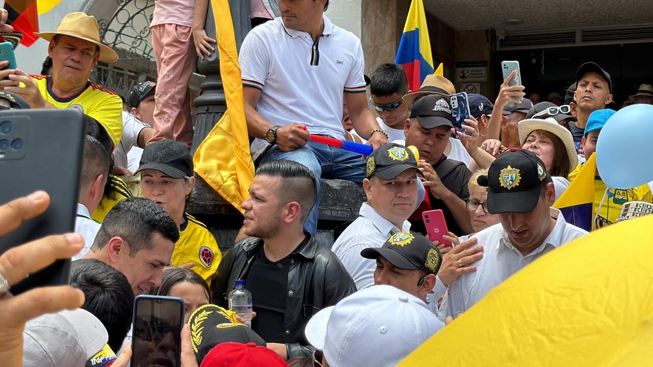Jota Pe Hernández, protagonista en las marchas del 21 de abril