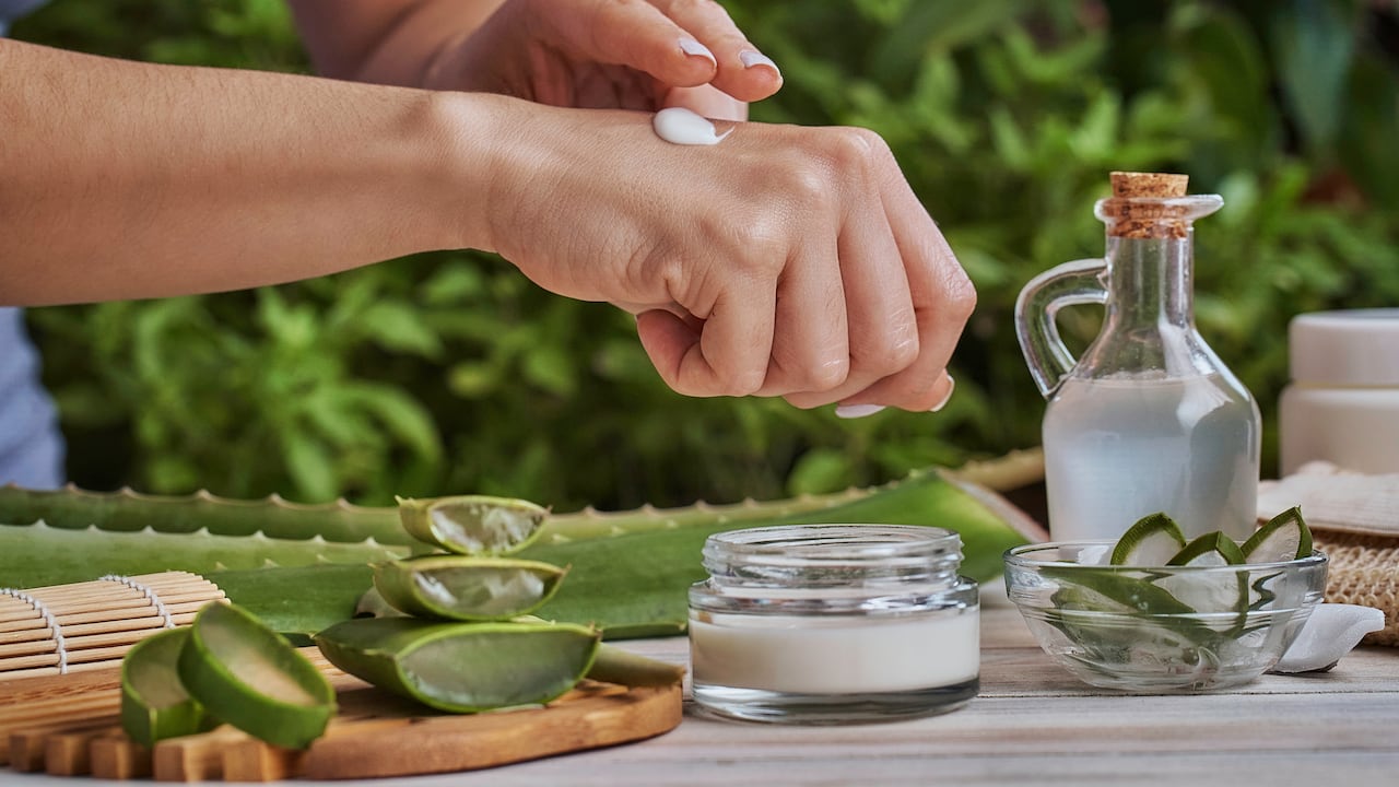 El aloe vera tiene propiedades que ayudan a rejuvenecer las manos.
