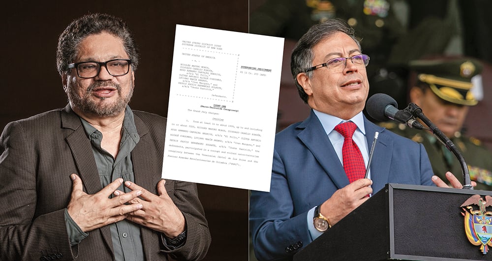 Un indictment de la justicia de Estados Unidos detalla la relación de miembros de las Farc, en cabeza de Iván Márquez, con el cartel de los Soles, al que también se vincula a Nicolás Maduro. Sin embargo, el Gobierno de Petro y sectores oficiales insisten en meterlo en la paz total.