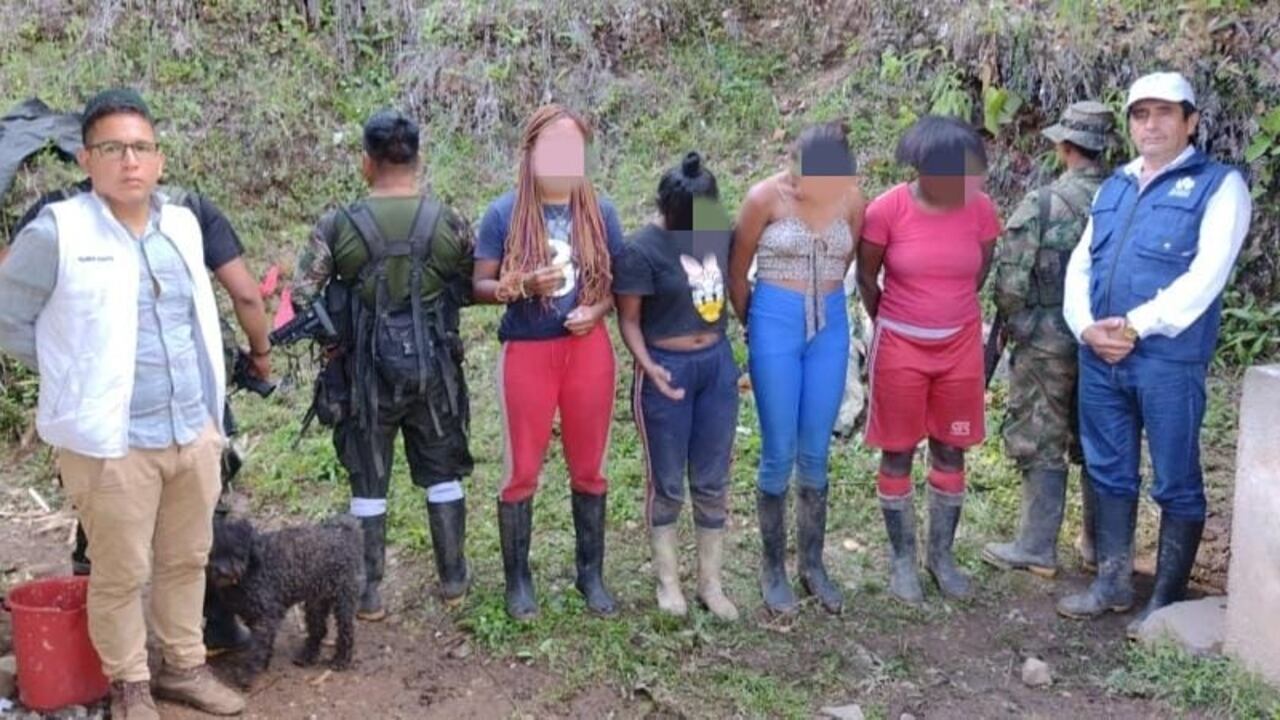 4 mujeres liberadas en Cauca
