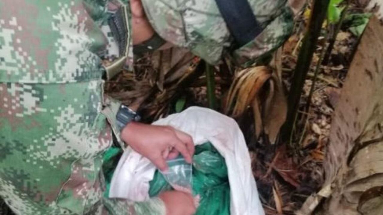 Los explosivos pertenecerían a un Grupo Armado Organizado (GAO) que opera en la frontera entre Colombia y Ecuador.