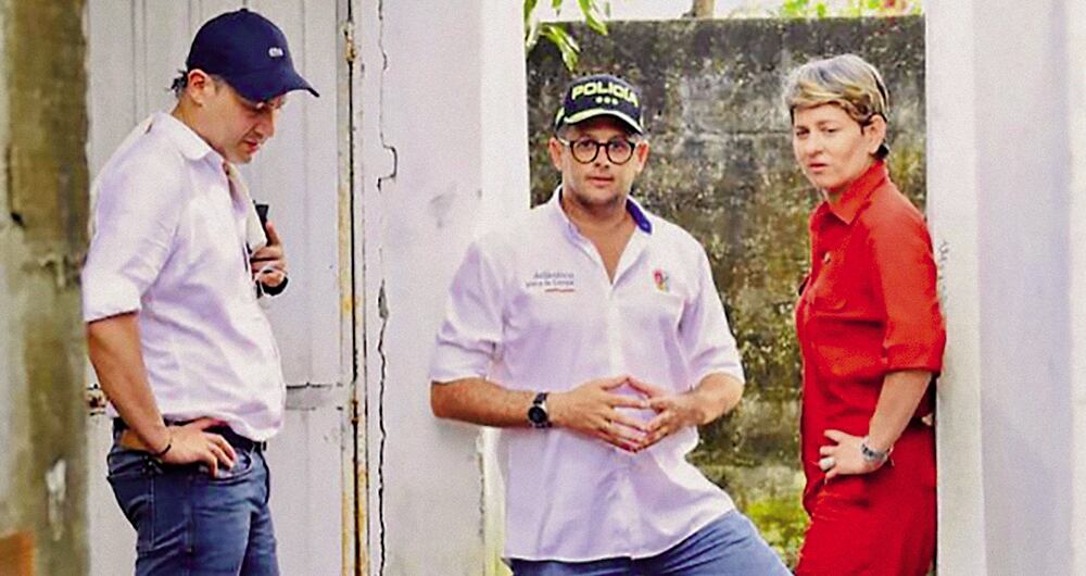 Mario Fernández y su prima Verónica Alcocer.