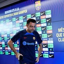 Xavi Hernández habló de su futuro en rueda de prensa