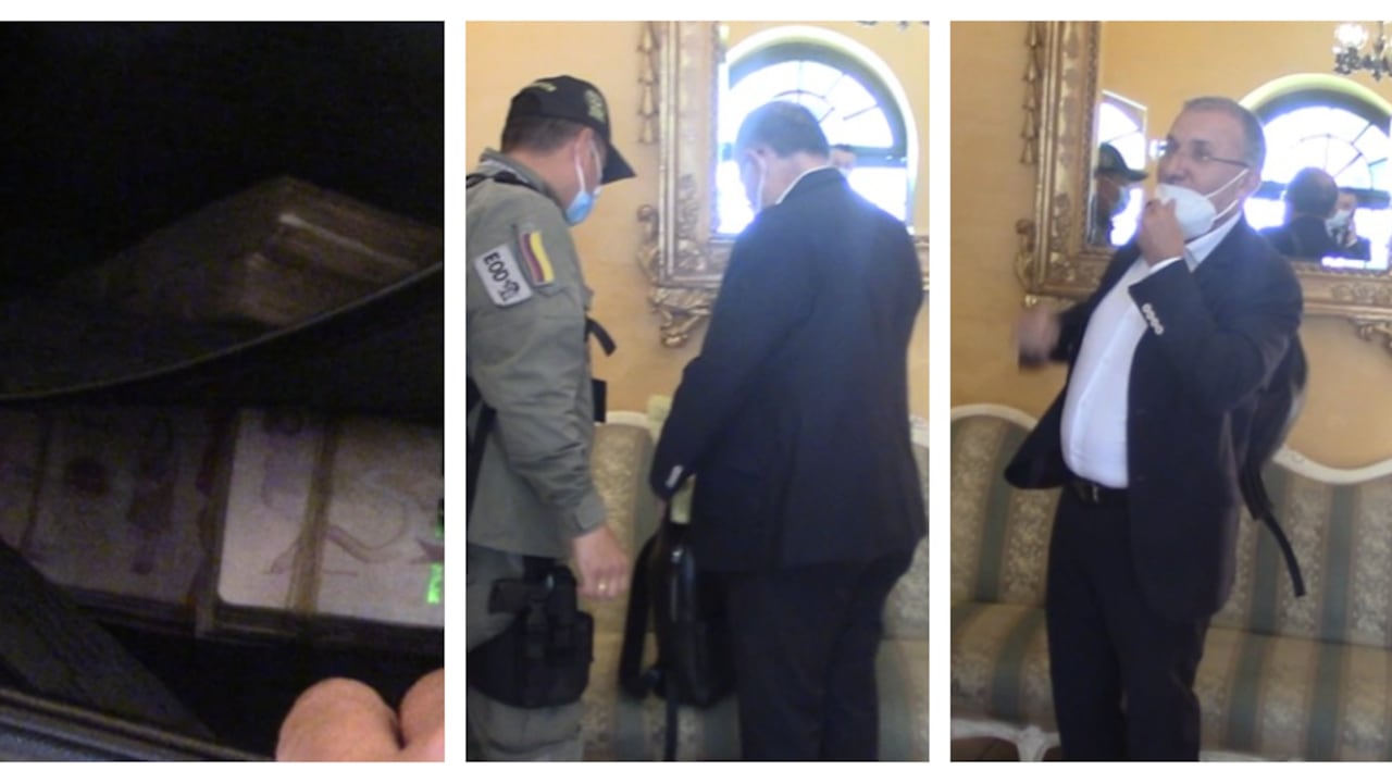 Imágenes extraídas del video, donde se ve al senador Roy Barreras.