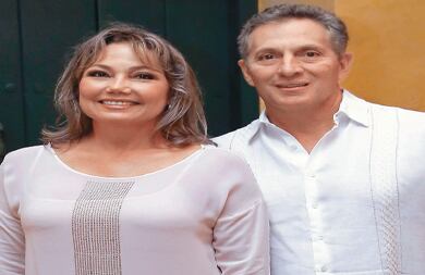 Carolina Araújo y Juan Fernández.