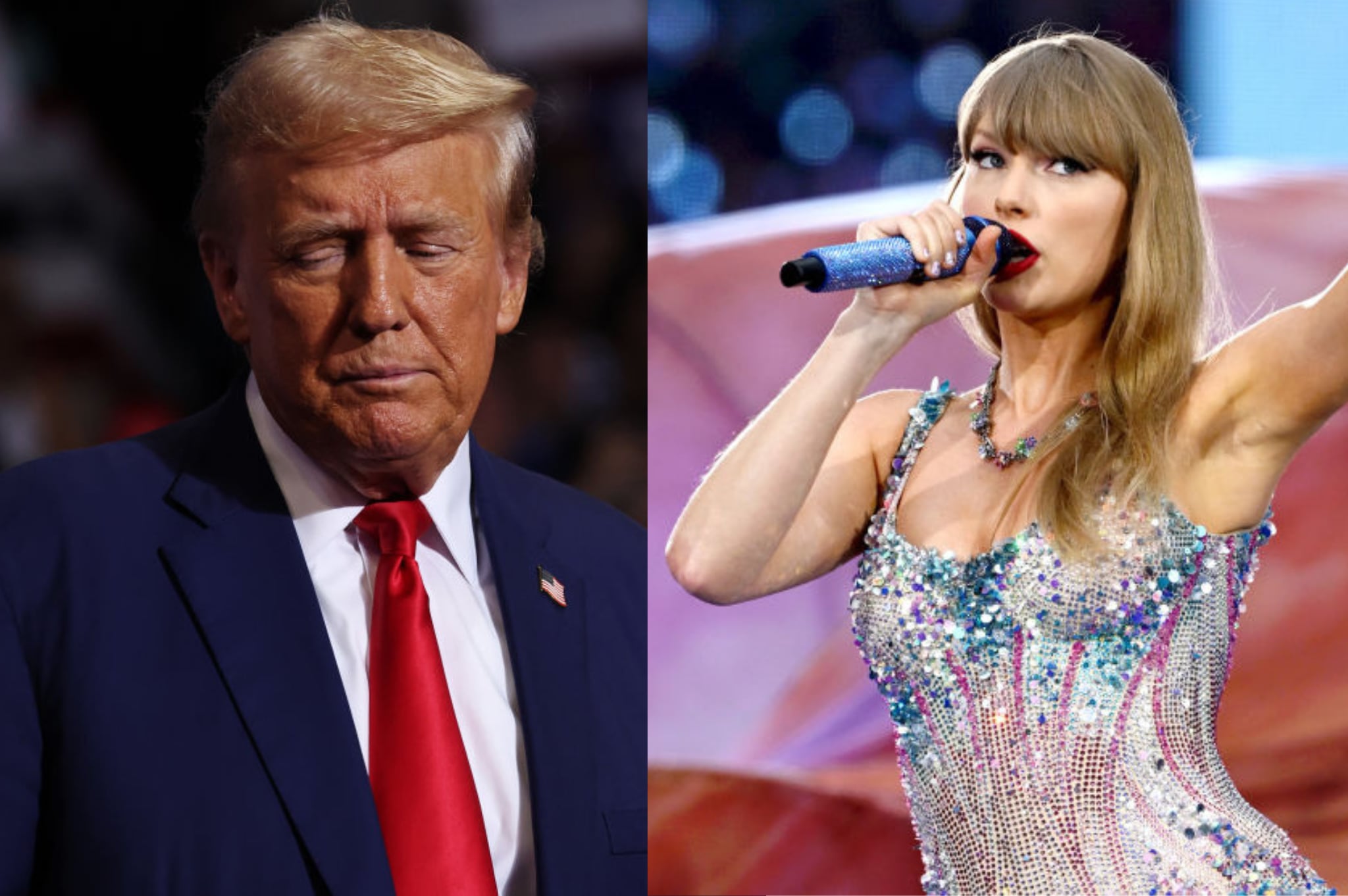 Donald Trump compartió imágenes falsas de apoyo político de Taylor Swift