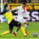 Kylian Mbappé ante el Dortmund.