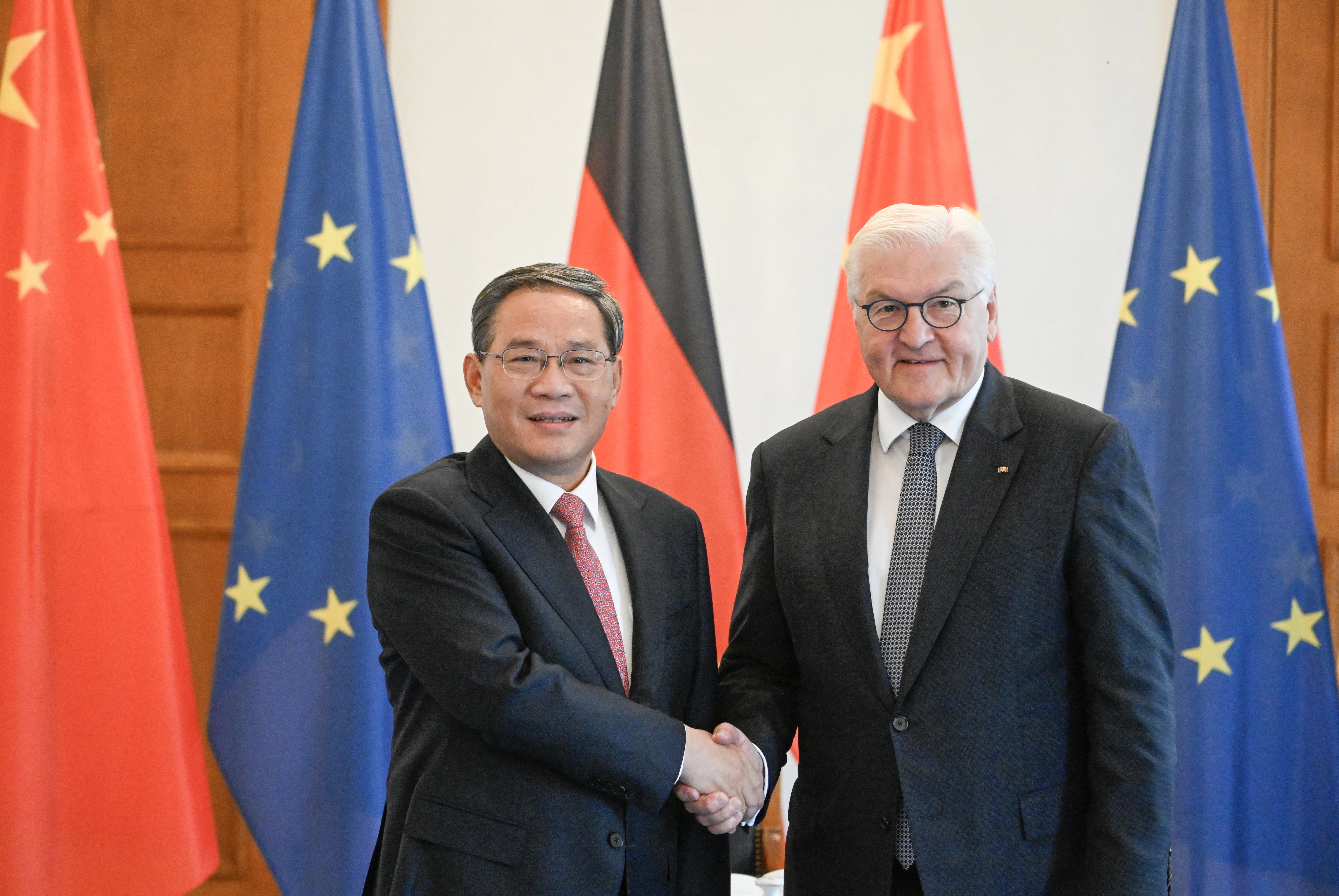 Li Qiang llegó a Berlin este lunes 19 de junio. Foto: AFP.