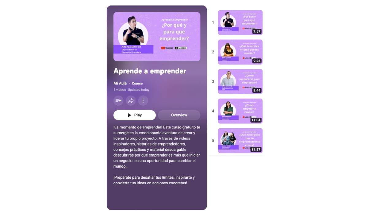 YouTube lanza en Colombia sus nuevos cursos