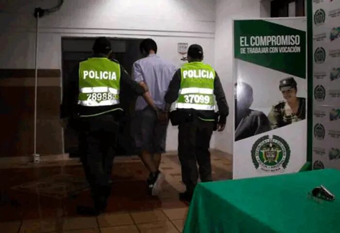 Jairo José Salazar Ávila capturado por la Policía.