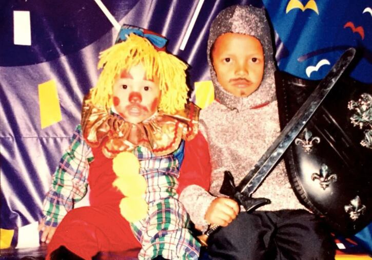 De izquierda a derecha: Jorge Colmenares y Luis Andrés Colmenares, cuando eran unos niños.