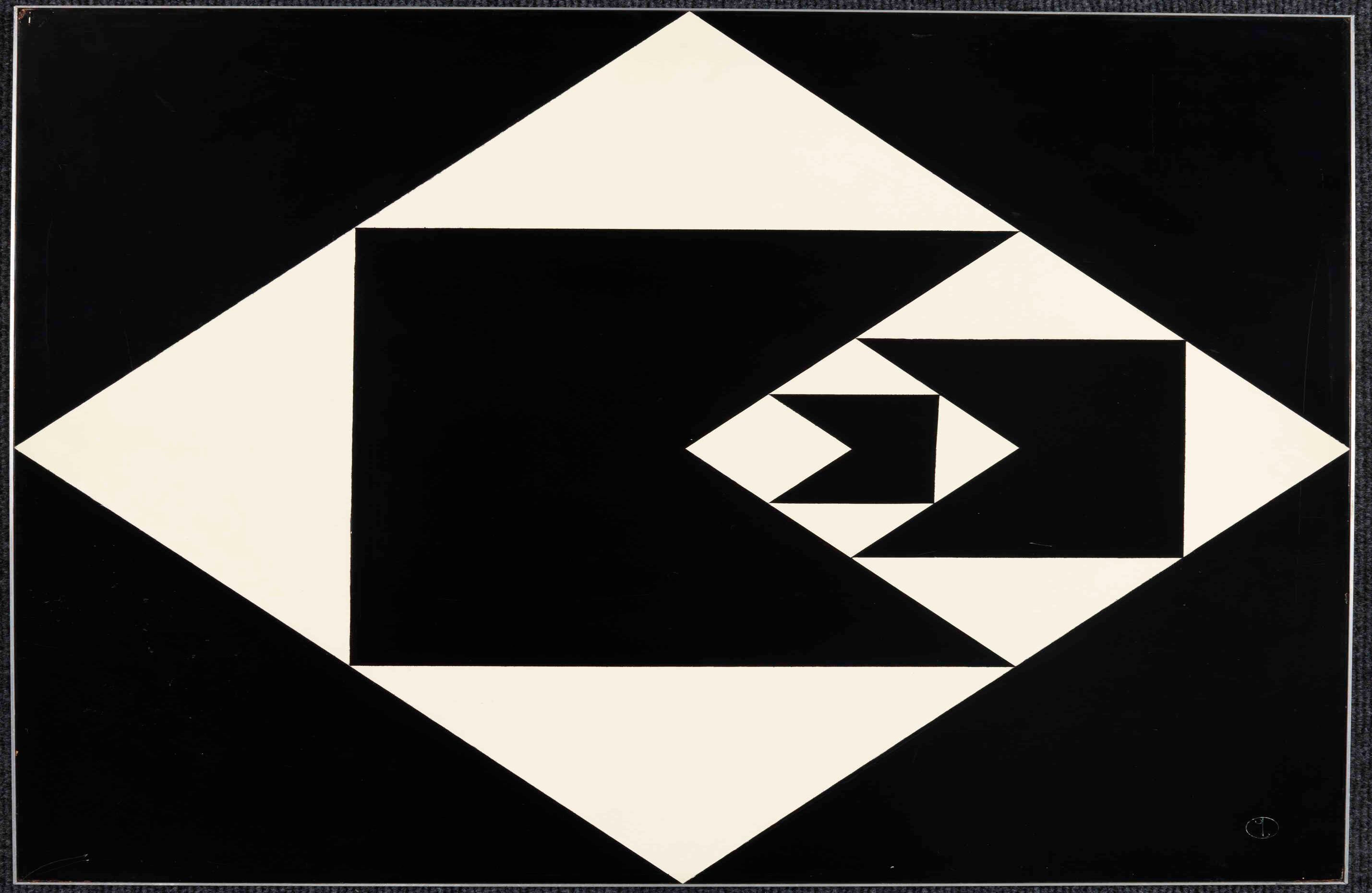 5. Geraldo de Barros, (Brazilian, 1923–1998). Diagonal Function. 1952. Lacquer on wood.