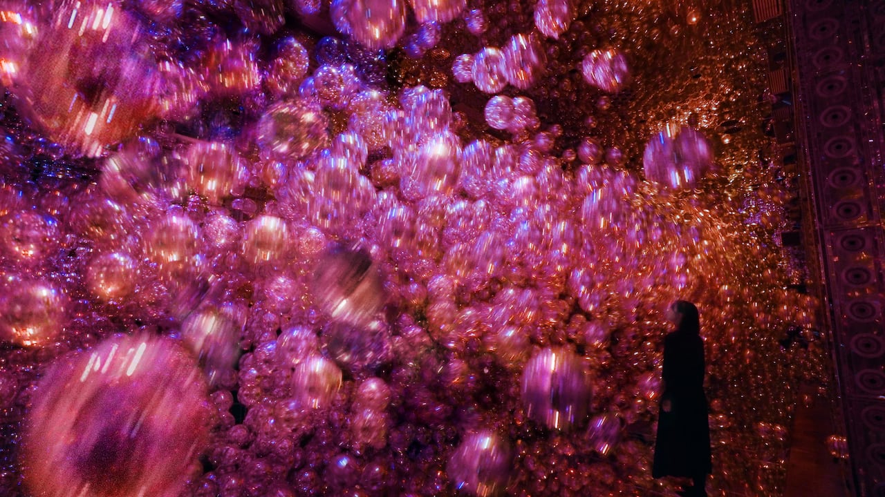 teamLab, Morphing Continuum, 2025, Installation, Sound: Hideaki Takahashi © teamLab, courtesy Pace Gallery *Reference Image