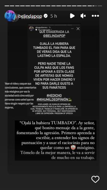 Foto: Instagram @belindapop.