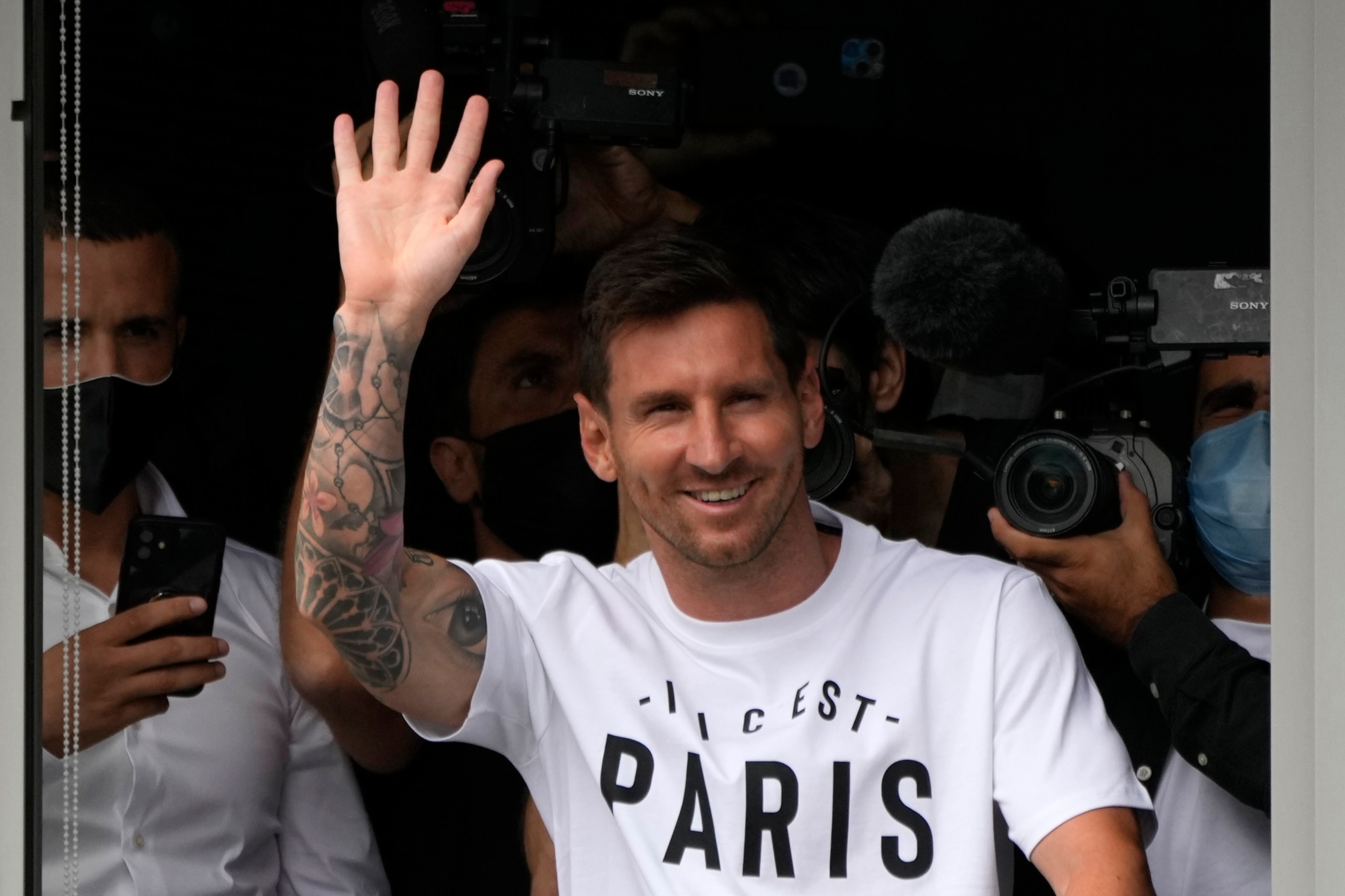 Lionel Messi en París.