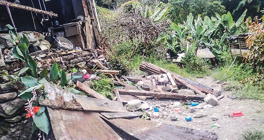 Estructuras afectadas por el sismo en el Meta.