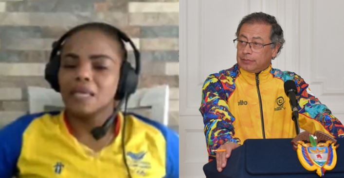 Jackeline Renteria le pidió al presidente hacer una política pública pensando en las próximas justas