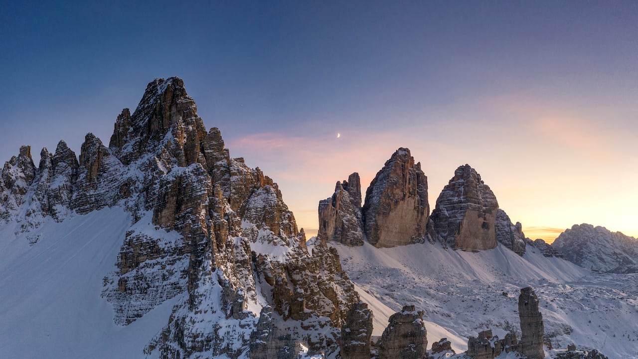 Postal de los Alpes italianos.